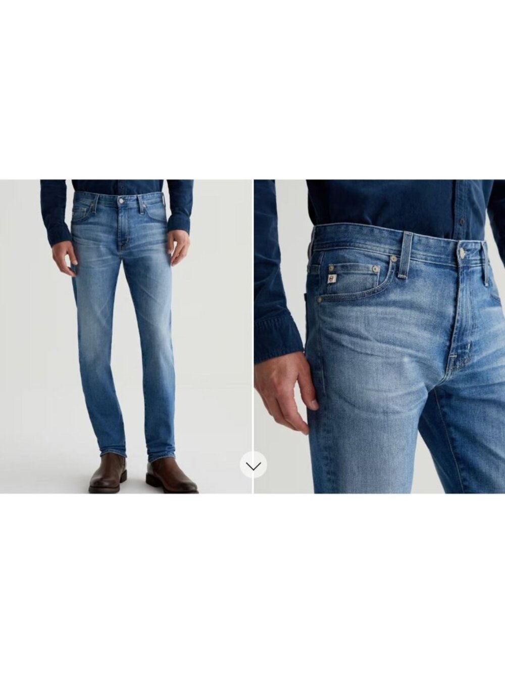 AG Mens Adriano Goldschmied The Tellis Modern Slim Jeans Size 30x30* Blue AN EXC